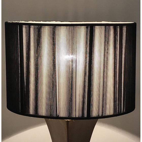 Image 1 of Lampe de table vintage en métal doré, France 1970