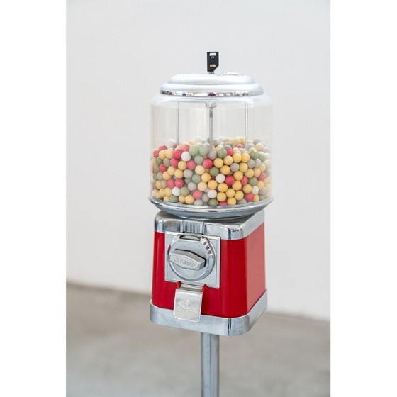 Image 1 of Distributeur de bonbons à colonne en fer de Castor, Canada 1990