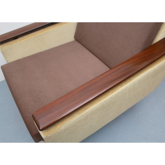 Image 1 of Fauteuil club vintage pivotant en mohair-velours, 1960s