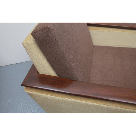 Image 1 of Fauteuil club vintage pivotant en mohair-velours, 1960s