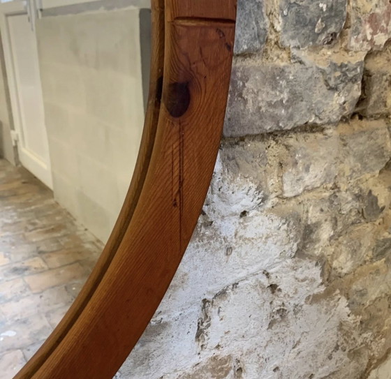Image 1 of Miroir vintage en pin massif, 1970 - Midcentury Modern Style