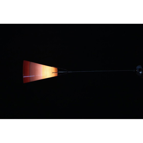 Image 1 of Lampe suspendue vintage en verre, Italie 1990