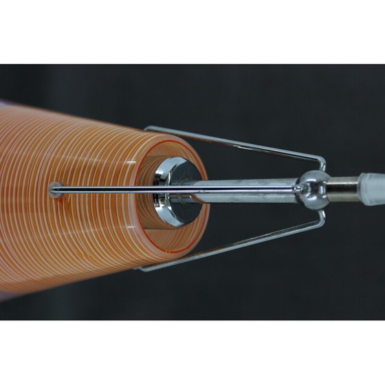 Image 1 of Lampe suspendue vintage en verre, Italie 1990