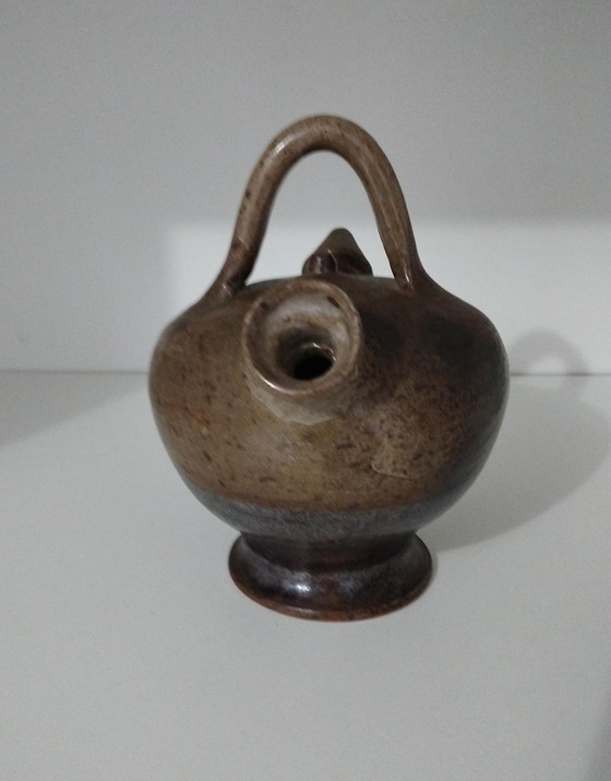 Image 1 of  Cruche, Pichet, Jarre, Gargoulette, Chevrette, En Grès - Céramique - Ancien - Artisanale