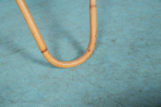 Image 1 of Table basse vintage en rotin des années 60 Table d'appoint en rotin de Bohème