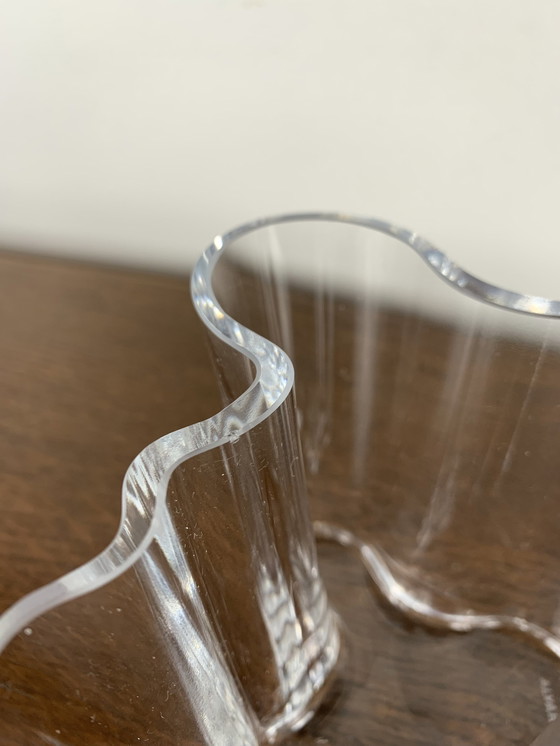 Image 1 of Vase Alvar Aalto, Iittala, Transparent 95Mm