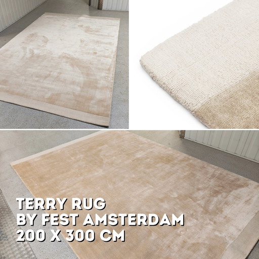 Fest Amsterdam Tapis éponge sable - 200 x 300 cm | Excellent état