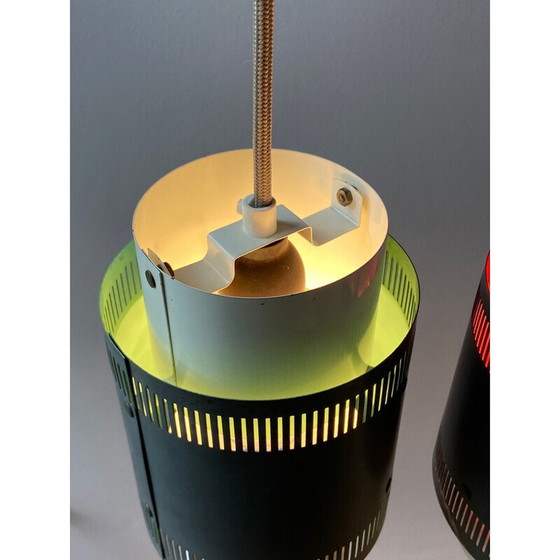 Image 1 of Ensemble de 3 lampes suspendues vintage, Danemark 1960