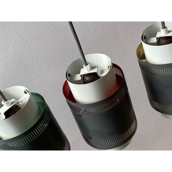 Image 1 of Ensemble de 3 lampes suspendues vintage, Danemark 1960