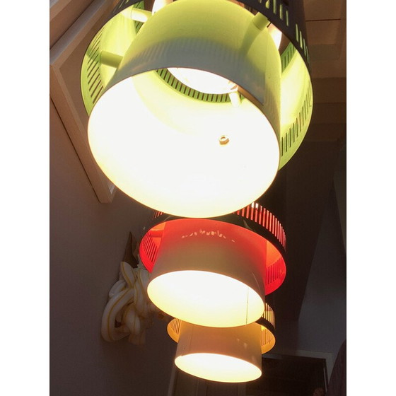 Image 1 of Ensemble de 3 lampes suspendues vintage, Danemark 1960
