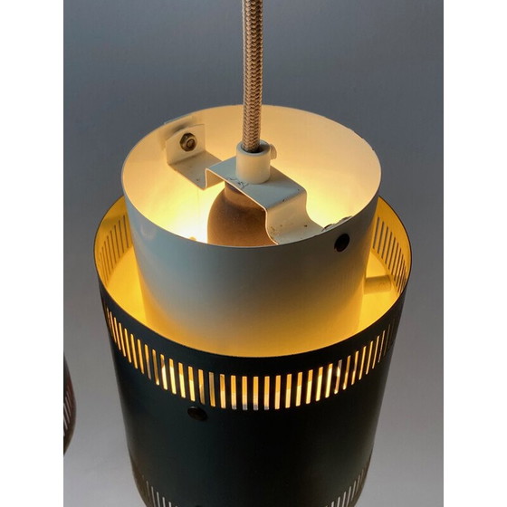 Image 1 of Ensemble de 3 lampes suspendues vintage, Danemark 1960