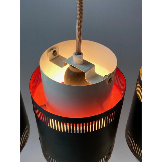 Image 1 of Ensemble de 3 lampes suspendues vintage, Danemark 1960