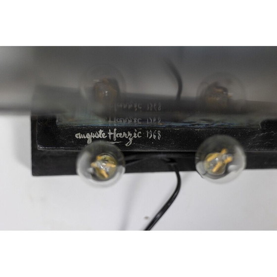 Image 1 of Sculpture vintage en céramique et verre d'Auguste Harzic, France 1968