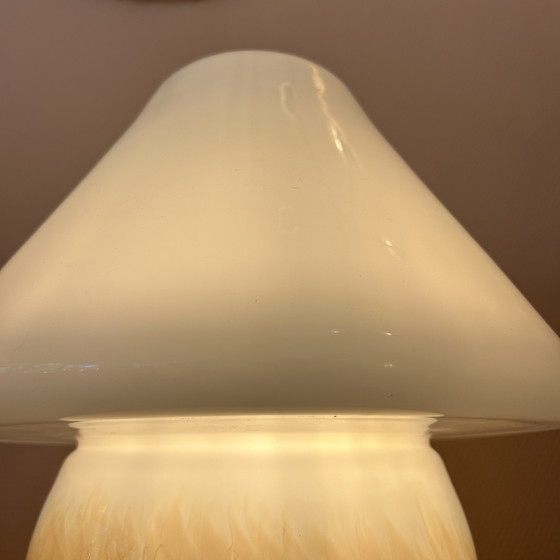 Image 1 of Lampe de table champignon en verre de Murano