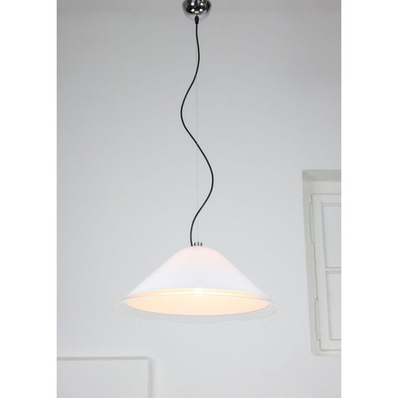 Image 1 of Lampe suspendue vintage de l'ère spatiale par Guzzini et Meblo, 1970