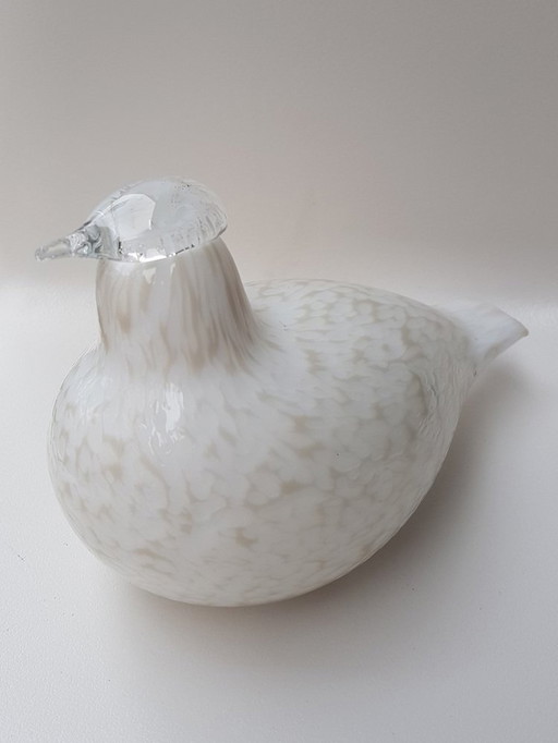 Oiseau en verre finlandais par Oiva Toikka pour Littala, 1970S