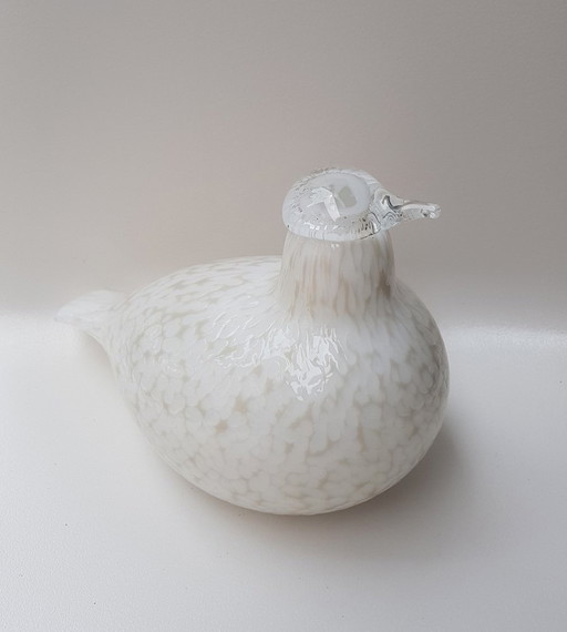 Oiseau en verre finlandais par Oiva Toikka pour Littala, 1970S