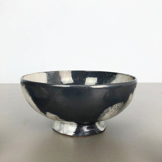 Image 1 of Ensemble de 3 vases d'atelier en céramique grise par Otto Keramik, Allemagne 1980