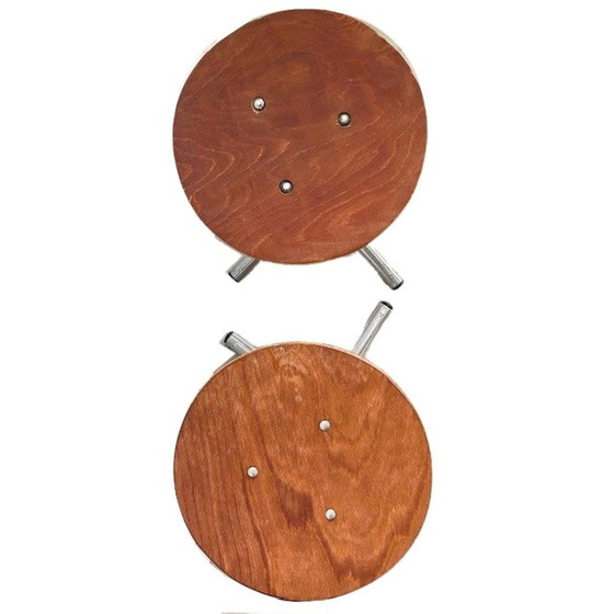 Image 1 of Ensemble de tabourets industriels vintage 1960