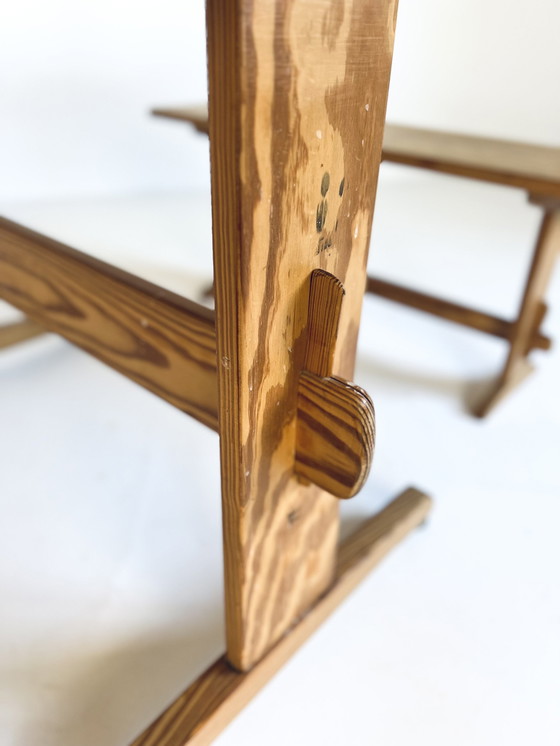 Image 1 of Ensemble de salle à manger scandinave, pin des années 60