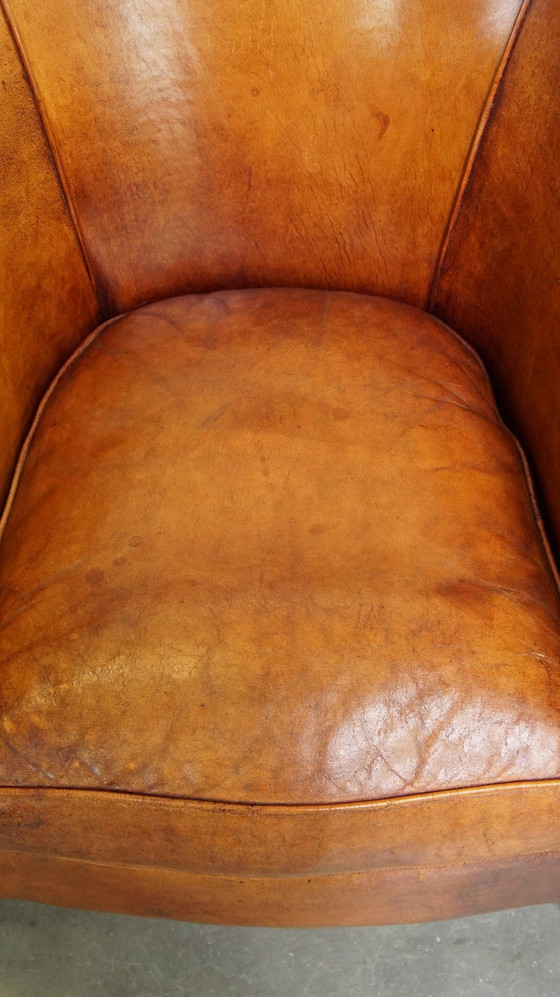 Image 1 of Fauteuil club en peau de mouton