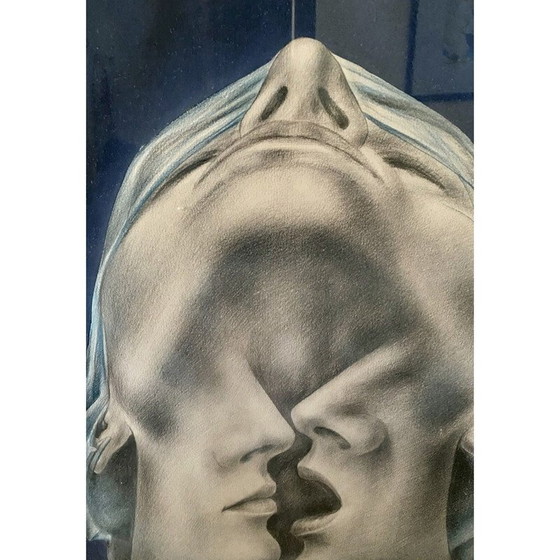 Image 1 of Dessin ancien de Dimitrije Popovic pour le fusain, 1997