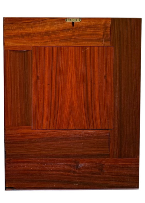 Image 1 of Luciano Frigerio, Hollywood Regency Mod. Miroir Tartaro en bois massif de paddock, Italie, années 1970