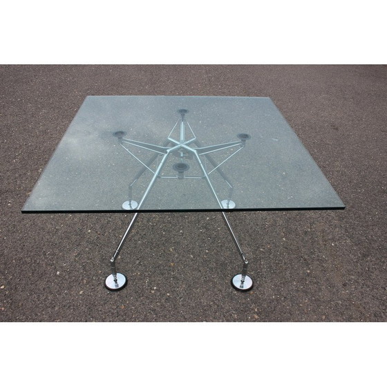 Image 1 of Table en verre vintage modèle Nomos par Norman Foster pour Tecno, Italie, années 1970
