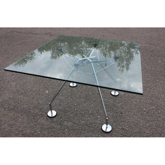 Image 1 of Table en verre vintage modèle Nomos par Norman Foster pour Tecno, Italie, années 1970