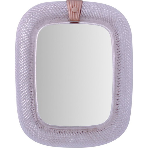 Miroir vintage en verre de Murano, Italie