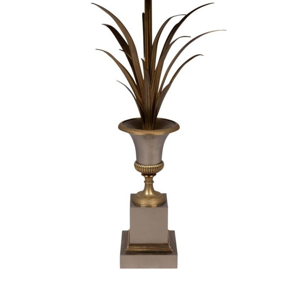 Image 1 of Lampe vintage en bronze "roseau" par Maison Charles, 1970