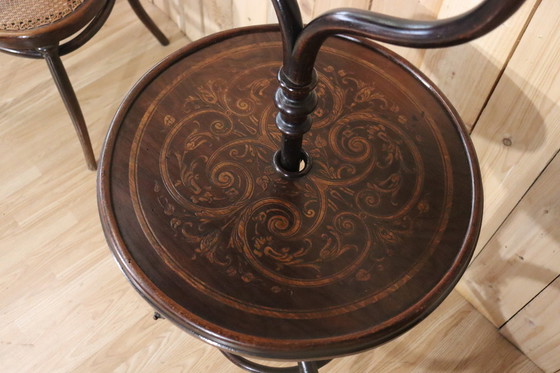 Image 1 of Meuble de Toilette Bois Courbé Style Thonet par Kohn