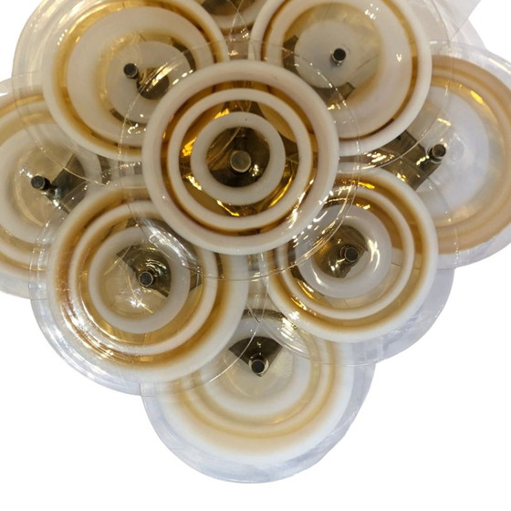 Image 1 of Applique vintage en verre de Murano et métal par Gianmaria Potenza pour La Murrina, Italie, années 1970