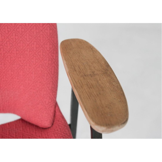 Image 1 of Chaise Lupina vintage en coquille de saumon par Niko Kralj pour Stol Kamnik, 1970