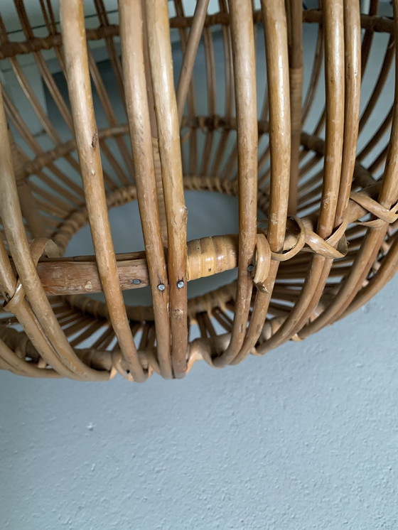 Image 1 of Pouf vintage en osier Franco Albini