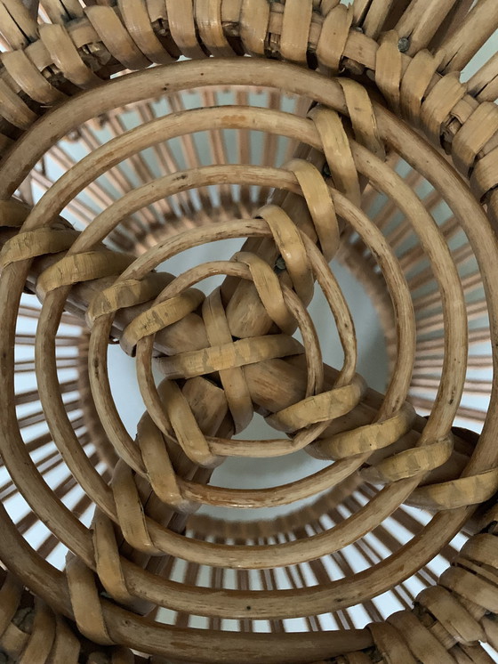 Image 1 of Pouf vintage en osier Franco Albini