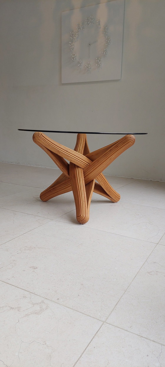 Image 1 of Table basse en bambou caramel Par Jan Paul