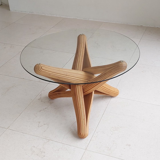 Image 1 of Table basse en bambou caramel Par Jan Paul