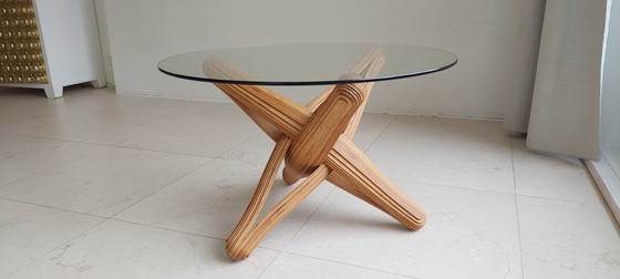 Image 1 of Table basse en bambou caramel Par Jan Paul