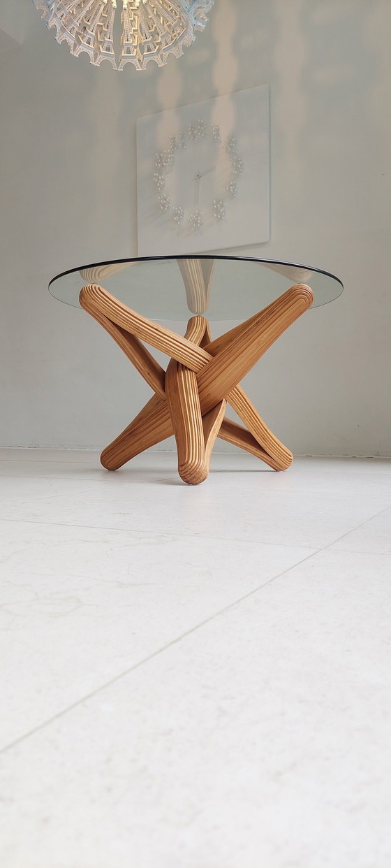 Image 1 of Table basse en bambou caramel Par Jan Paul