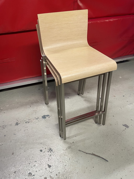 7x Tabouret de bar Pedrali Kuadra 1322