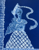 Sérigraphie Cecile de Bruijn - L'amour bleu