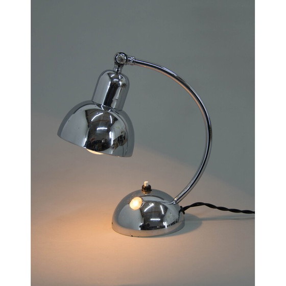 Image 1 of Lampe de table vintage Art déco avec abat-jour réglable, années 1930