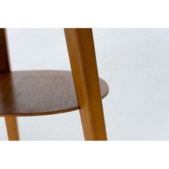 Image 1 of Table d'appoint du milieu du siècle en bois de hêtre et formica, années 1960