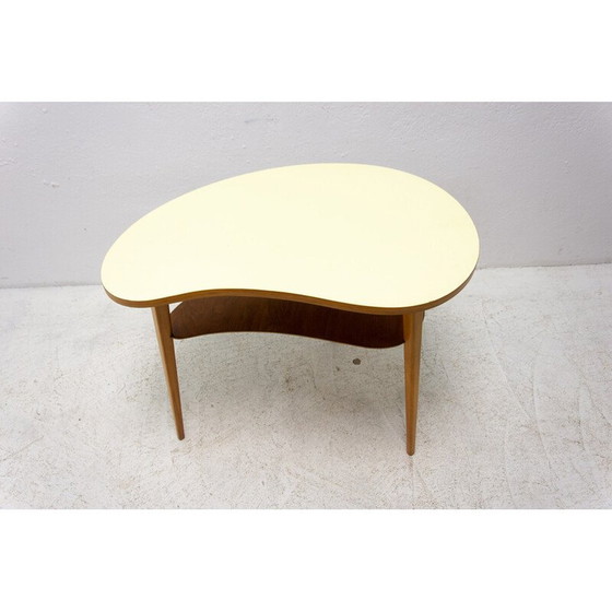 Image 1 of Table d'appoint du milieu du siècle en bois de hêtre et formica, années 1960