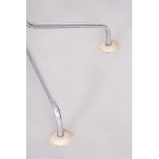 Image 1 of Porte-fleurs vintage Bauhaus tchèque en acier chromé, années 1930