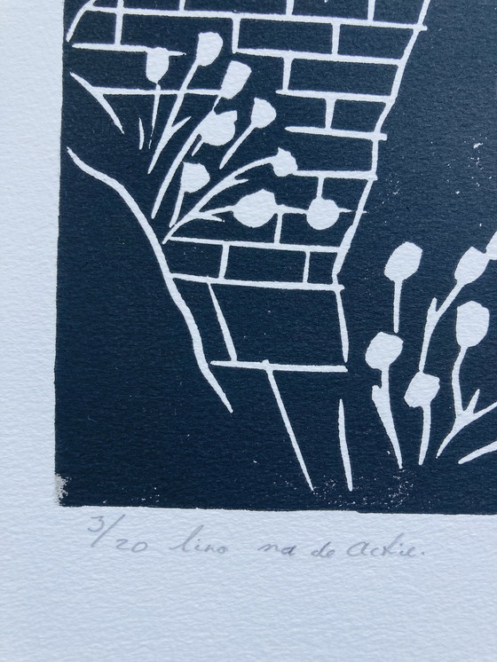 Image 1 of Hendrik Kist - Linogravure - Après l'action - Vintage