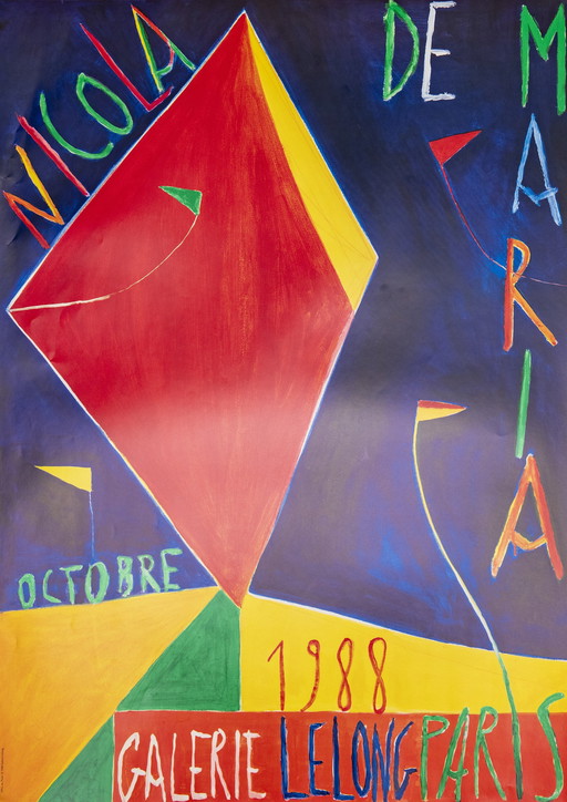 Nicola De Maria - Affiche d'exposition 1988