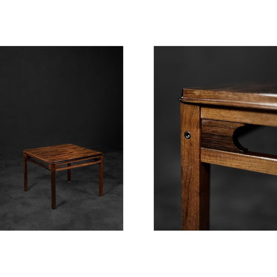 Image 1 of Table basse scandinave vintage en bois de rose par Rasmus Solberg pour S Møbler, 1960