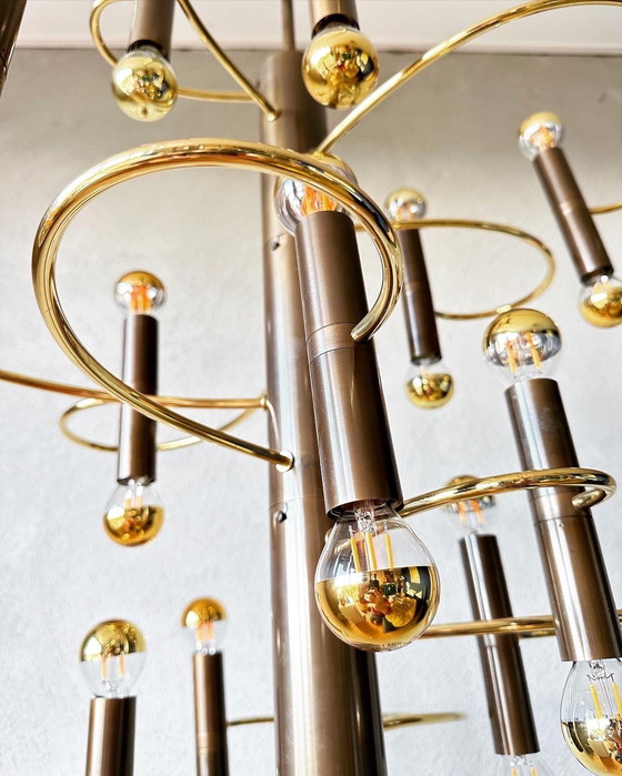 Image 1 of Lampe pendante vintage en spirale